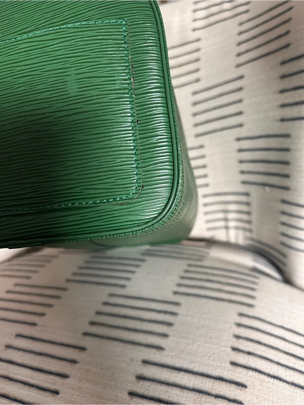 Louis Vuitton Green Epi Leather Speedy 40 with Matching Wallet